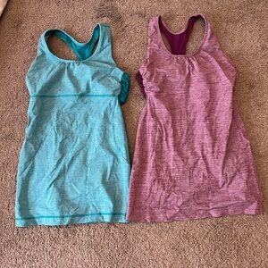 Size 6 long workout tanks